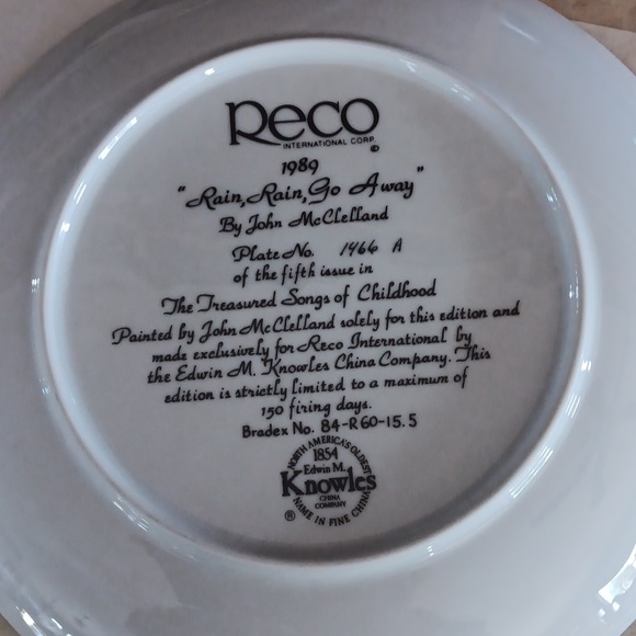 3 Vintage Collector's plates  "Treasured Song of Childhood by John McClellan" - Picture 2 of 6